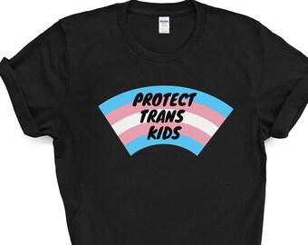 Proteger la camiseta de los niños trans, Proteger a la juventud trans, Camisa de igualdad, Camisa LGBT, Orgullo trans, Camisa de visibilidad trans, Camisa de derechos trans, Orgullo