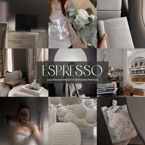 Espresso Mobile Lightroom Preset, Warm Moody Preset, Minimal Photo Dump Filter For Instagram, Dark City Preset, Lifestyle Instagram Filters