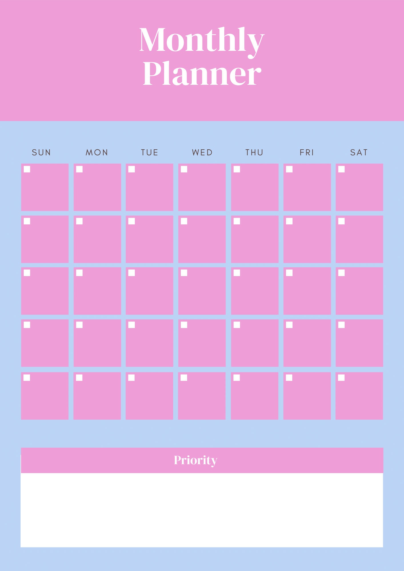 ADHD Blank Digital Planner Use on Tablet/ipad or Printable - Etsy