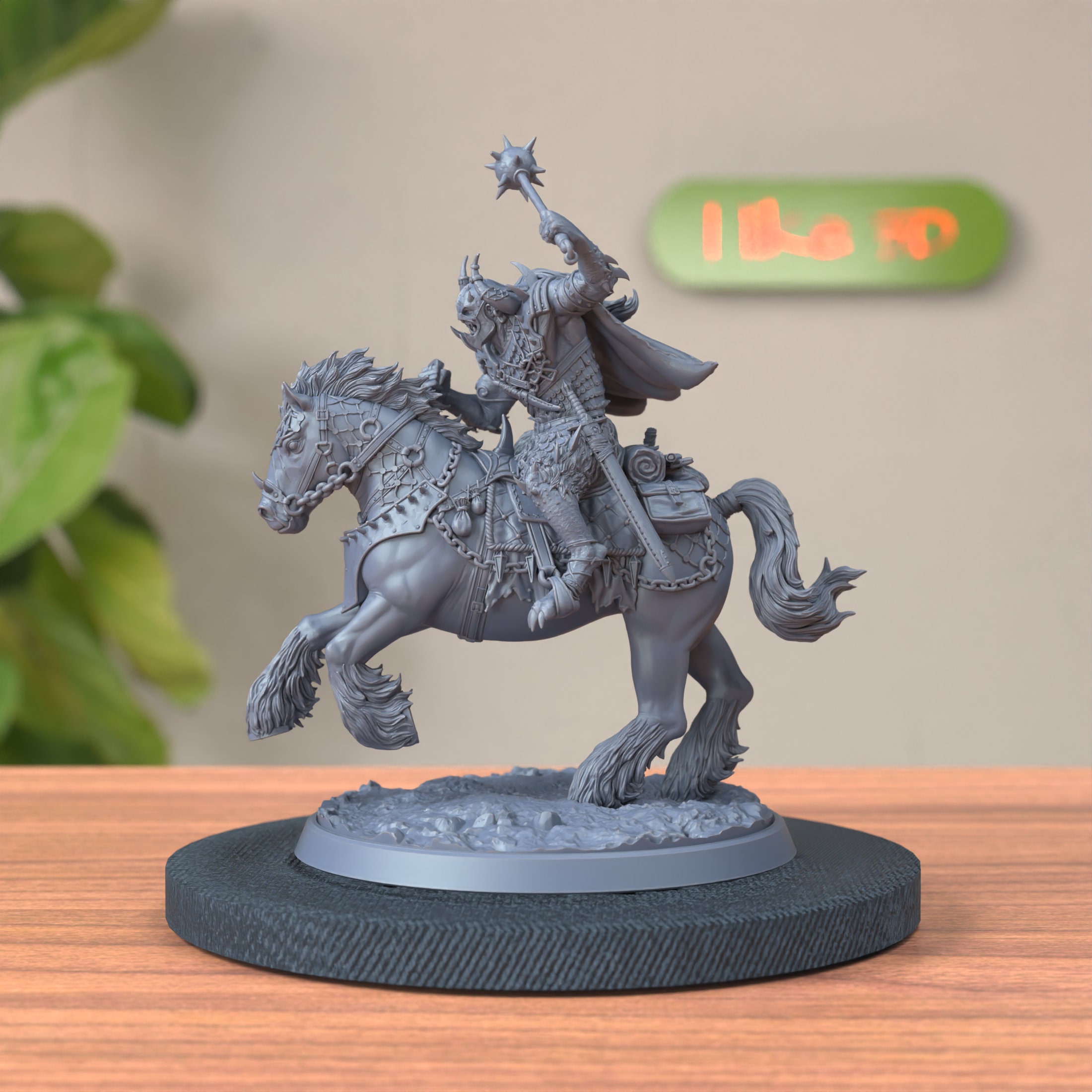 Orc King Ogre Boss Riding Horse Miniature Bajok Bloodletter, Haldure ...