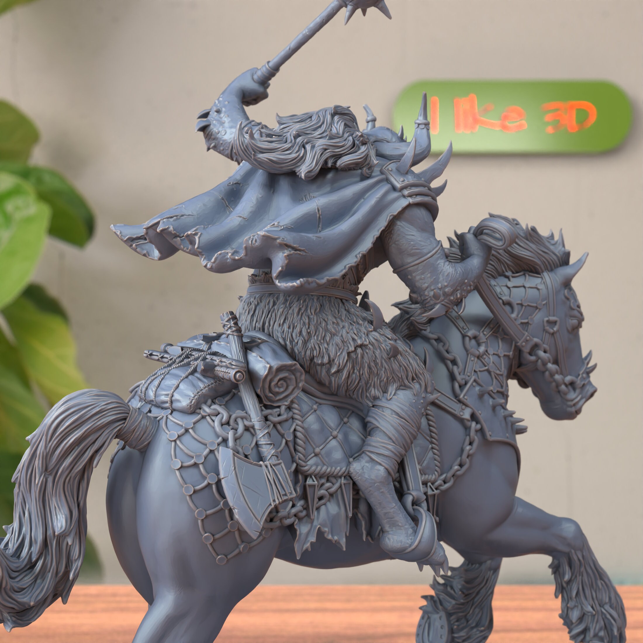 Orc King Ogre Boss Riding Horse Miniature Bajok Bloodletter, Haldure ...
