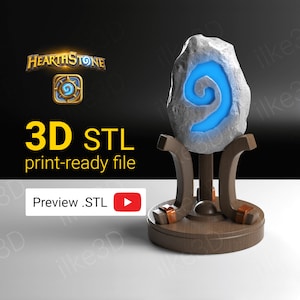 Hearthstone Display Figure, Statue Miniature, Decoration STL file 3D model, Tabletop Game RPG