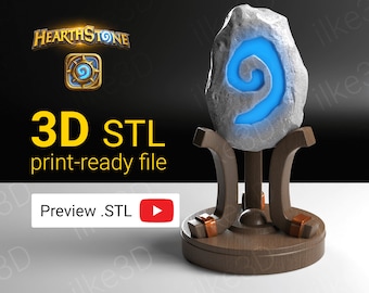 Hearthstone-displayfiguur, standbeeldminiatuur, decoratie STL-bestand 3D-model, game-RPG op tafel
