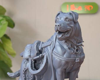 Loyal Guardian Dog Mini, Haldure Nehal, D&D, DnD, Character Concept, Labrador Lookout Guard Dog