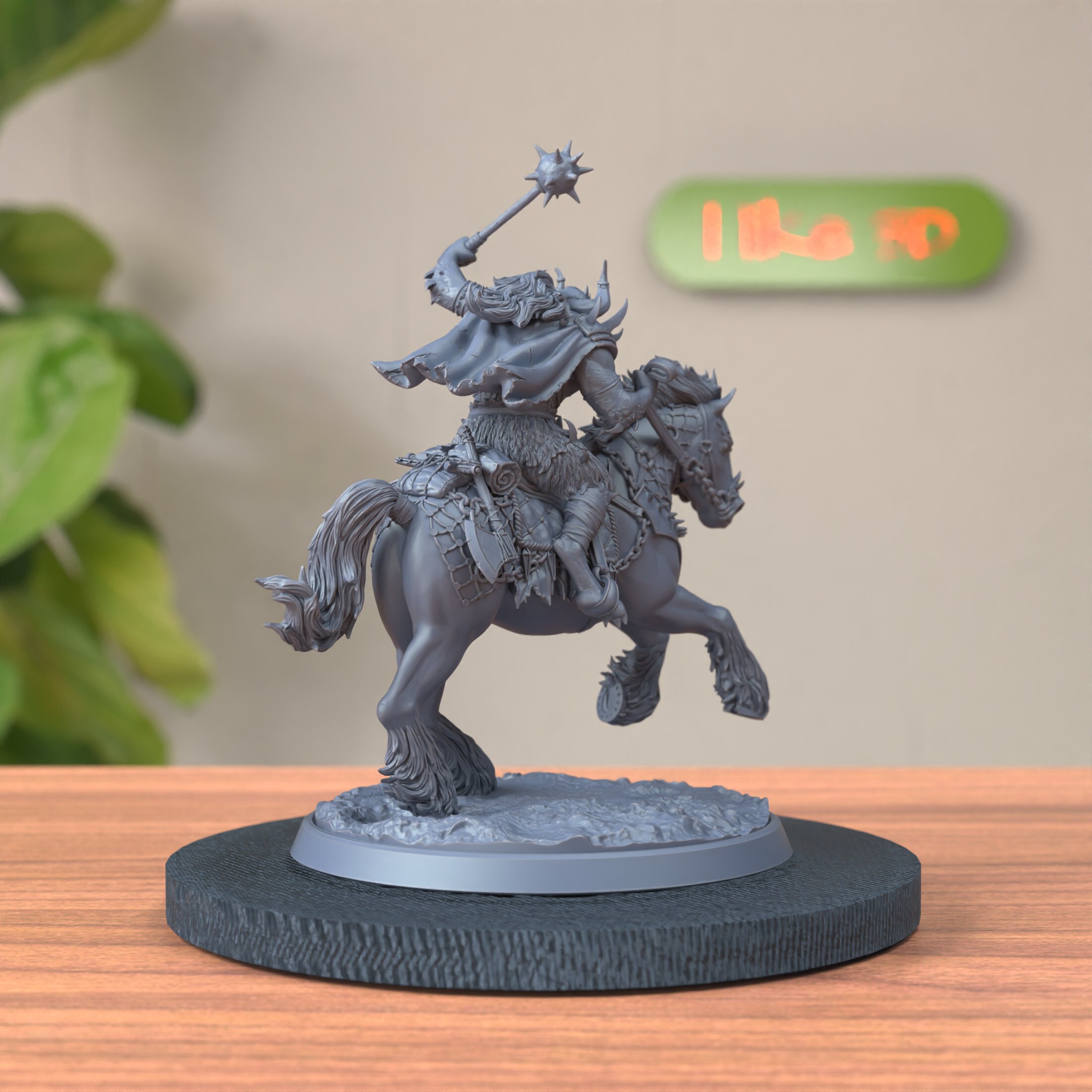 Orc King Ogre Boss Riding Horse Miniature Bajok Bloodletter, Haldure ...