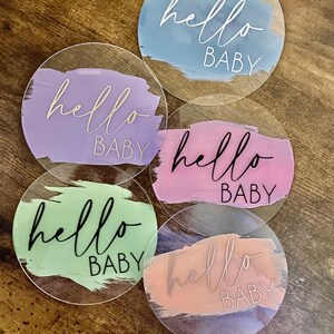 Acrylic Baby Milestone Discs