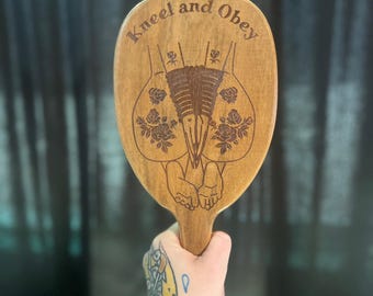 Kneel & Obey Oval Paddle