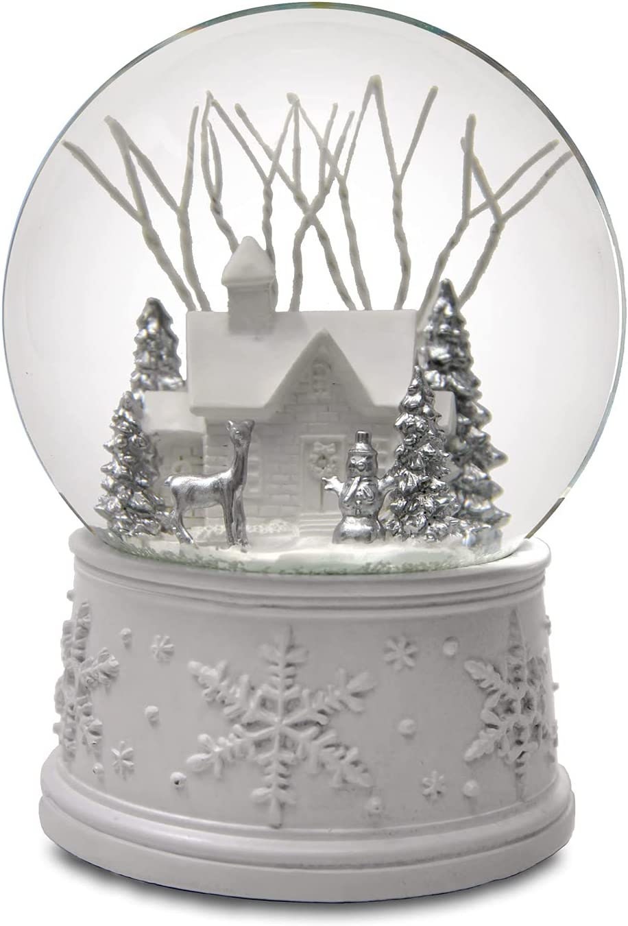 100MM White Christmas Snow Globe From the San Francisco Music Etsy