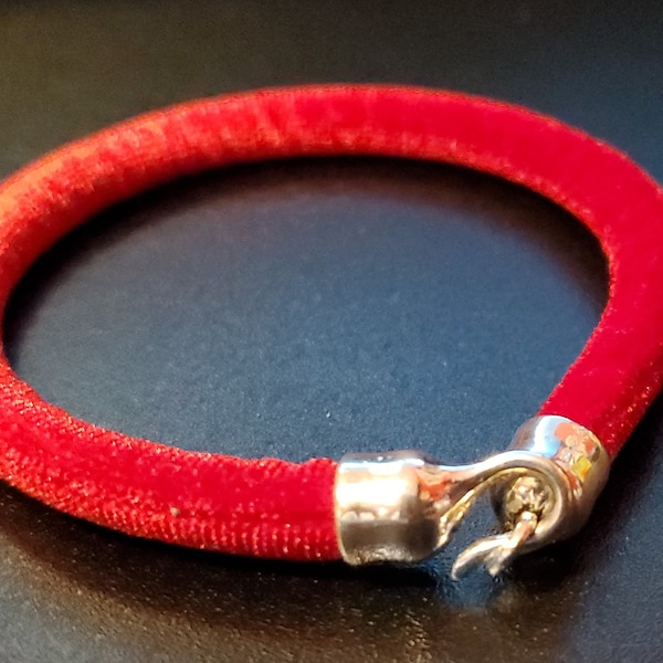 Red Velvet Rope Bracelet
