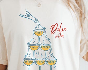 La Dolce Vita Comfort Colors Mermaidcore Tshirt Ocean Inspired Style Italia Shirt Ciao Bella Sardines Tomato Girl Estate Trendy Aesthetic Tee