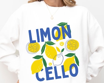 Limoncello Sweatshirt Sweatshirt Tomato Girl Summer Crewneck Coastal Inspired Lemon Shirt La Dolce Vita Italy Amalfi Coast Shirt Plus Sizing