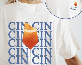 Cin Cin Aperol Spritz Shirt La Dolce Vita Tomato Girl Tee Coastal Granddaughter Amalfi Coast Shirt Italy Inspired Shirt Plus Sizing