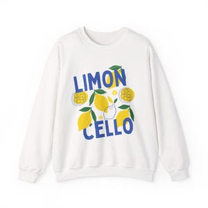 Limoncello Sweatshirt Sweatshirt Tomato Girl Summer Crewneck Coastal Inspired Lemon Shirt La Dolce Vita Italy Amalfi Coast Shirt Plus Sizing White