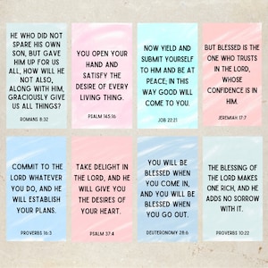 Cartes de prière pour la prospérité, Versets bibliques, Cartes inspirantes, Assortiment de mini-cartes bibliques, Cartes d'encouragement, Cartes de motivation