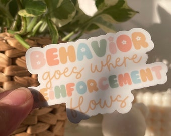 Behavior Analyst Sticker, Special Education Teacher, BCBA Sticker, ABA Sticker, RBT Sticker, Sped Teacher Laptop Sticker, Behavior Tech