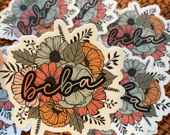 Floral Behavior Analyst Sticker, Special Education Teacher, BCBA Aba Rbt Sticker, Sped Teacher Laptop Sticker, Behavior Tech