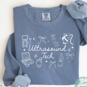 Coquette Echo Tech Sweatshirt Pediatric Cardiac Sonographer Sweater Ultrasound Tech Sweatshirt Gift for Sonography Grad Echocardiographer