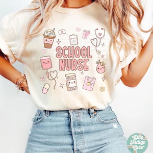 Elementary School Nurse Comfort Colors Shirt, Back to School Shirt, School Nurse Tee, Gift for School Nurse, Nursing School Grad Tshirt