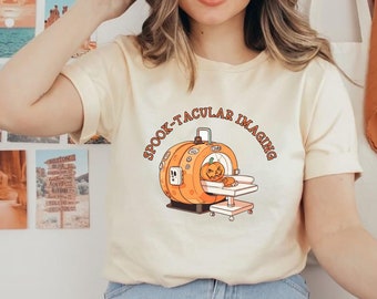 MRI Halloween shirt Spooky CT Technologist Shirt Pumpkin Catscan T-shirt Radiology Halloween TShirt Fall Imaging Department Tees
