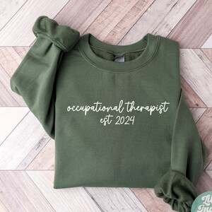 Personalized Occupational Therapist Sweatshirt, Gift for OT Graduation, Custom OT Sweatshirt, Occupational Therapy Crewneck Sweater, COTA