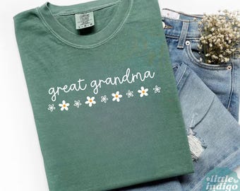 Camiseta de bisabuela con colores cómodos, camiseta de bisabuela, regalo de bisabuela, camiseta del Día de la Madre, camiseta de anuncio de bisabuela