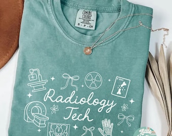 Coquette Rad Tech Shirt Comfort Colors Radiology Tech Tshirt Gift for Rad Tech Grad Rad Technologist Tee Xray Tech CT Tech MRI Tech