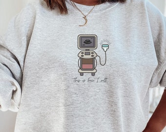 Sonographer Sweatshirt Funny RDMS sweat shirt ultrasound tech crewneck sweater gift for sonographer funny ultrasound tech sweatshirt
