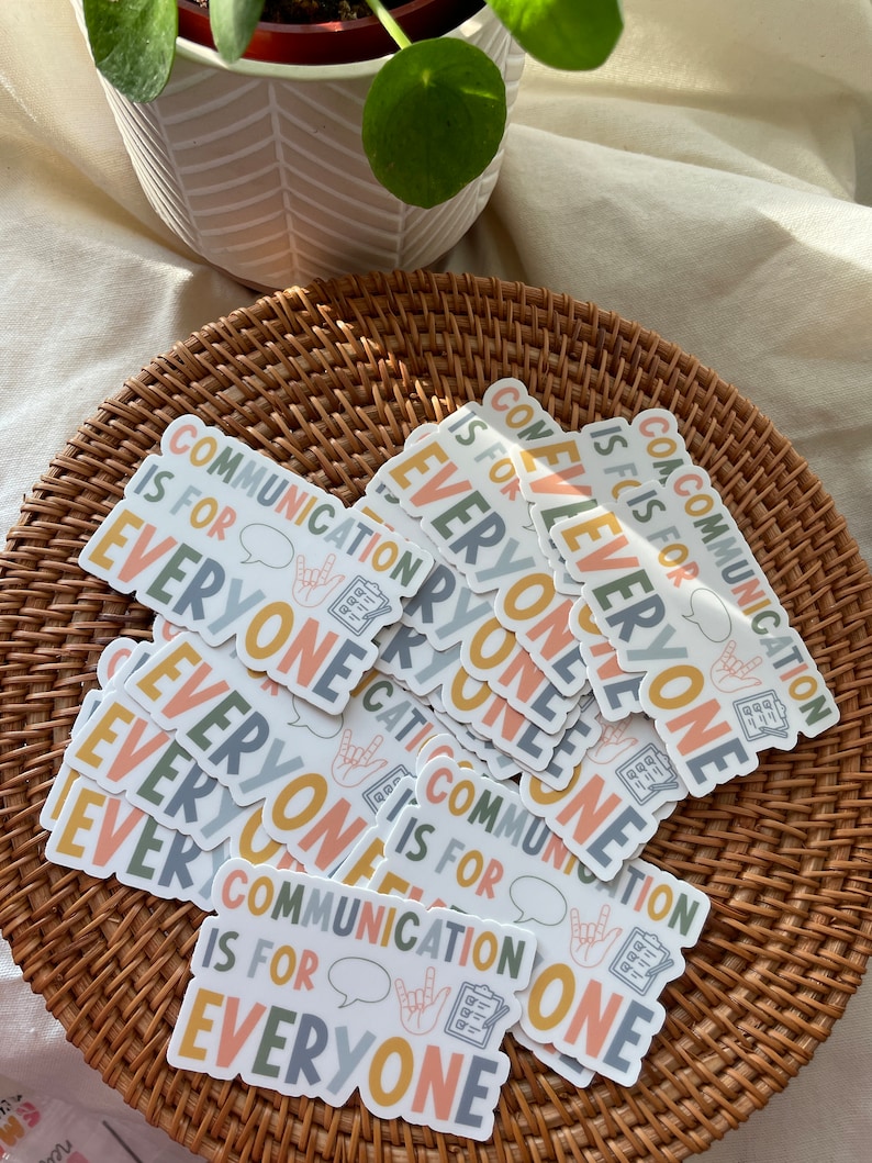 Communication is for Everyone Sticker for Speech Therapist, Speech ...