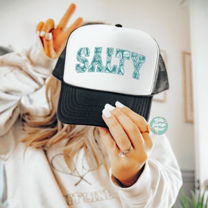 Salty Trucker Hat, Lake Life Trucker Hat, River Trucker Hat, Gift for Beach Lover, Womens Foam Trucker Hats, Beach Life Hat for Summer