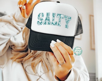 Salty Trucker Hat, Lake Life Trucker Hat, River Trucker Hat, Gift for Beach Lover, Womens Foam Trucker Hats, Beach Life Hat for Summer