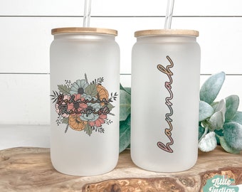 RBT coffee tumbler, Behavior Therapist gift for registered behavior technician, rbt glass can, behavior tech mug, Aba Tumbler iced coffee
