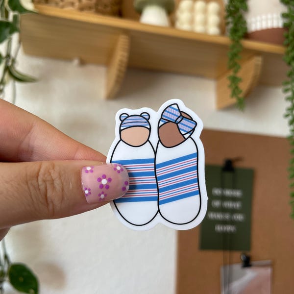 Swaddled babies Sticker, Newborn Baby Nurse sticker, Nursing Student Laptop Sticker, Labor and delivery, mother baby unit, Nicu Nurse, Peds