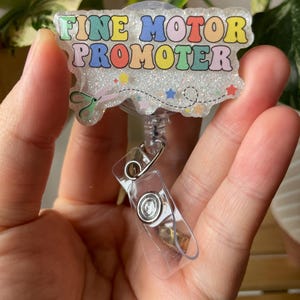 OT Badge reel, Gift for Occupational Therapist, COTA Badge Reel, Occupational Therapy, Future OT, Ota badge, Ot student, Fine Motor Promoter image 6