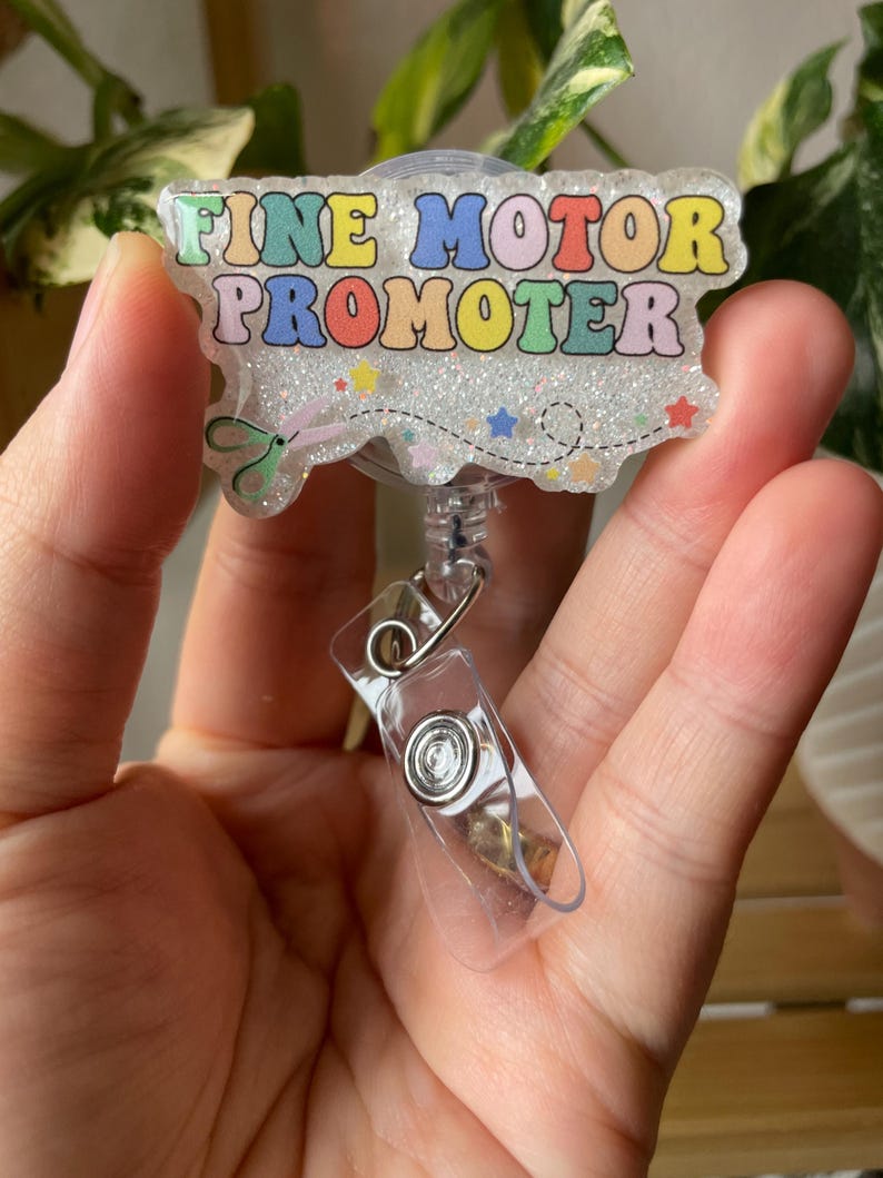 OT Badge reel, Gift for Occupational Therapist, COTA Badge Reel, Occupational Therapy, Future OT, Ota badge, Ot student, Fine Motor Promoter image 6