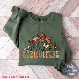 Agriculture sweatshirt, Women in Agriculture Sweater, Women in Ag Crewneck, Farm Life Sweatshirt, Ag Teacher Sweater, Graduation Gift