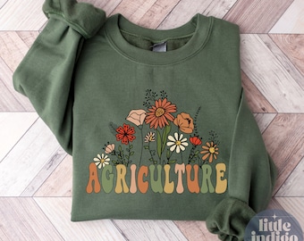 Agriculture sweatshirt, Women in Agriculture Sweater, Women in Ag Crewneck, Farm Life Sweatshirt, Ag Teacher Sweater, Graduation Gift