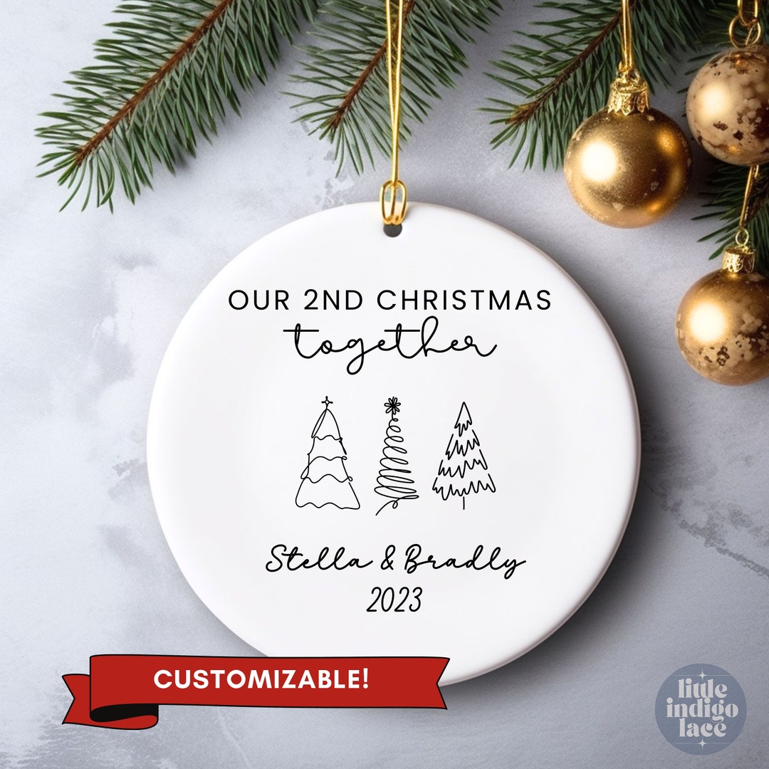 Our 2nd Christmas Together Ornament Couple Christmas Etsy