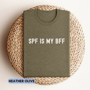 Camiseta de enfermera de dermatología, SPF es mi camisa BFF, camisetas de dermatología, regalo de ma de dermatología, camiseta de estudiante de dermatología, camiseta divertida de dermatología imagen 4