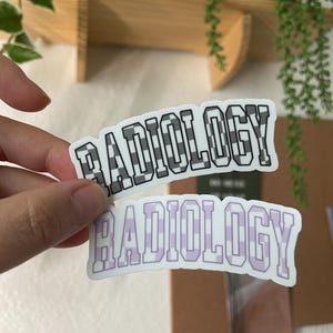 Checkered Radiology Waterproof Sticker for tumbler or laptop, gift for rad tech, radiology technologist sticker, radiologist sticker
