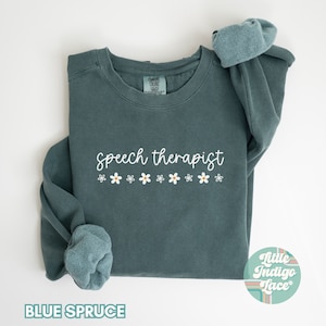 SLP Sweatshirt Gift for Speech Pathologist Retro Sweatshirt Unisex Crewneck Future Speech Therapist Team Shirt SLPA Sweater Speech Therapy