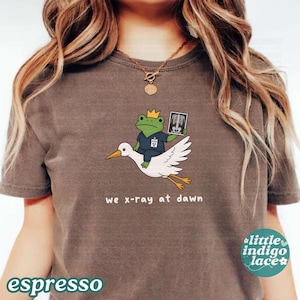 We X-Ray At Dawn Shirt Comfort Colors® Radiology Tech Tee Rad Tech Gift X Ray Technologist Medical Imaging Shirt X-Ray Tech T-Shirt image 2