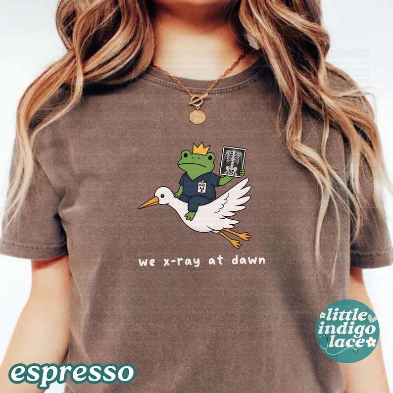 We X-Ray At Dawn Shirt Comfort Colors® Radiology Tech Tee Rad Tech Gift X Ray Technologist Medical Imaging Shirt X-Ray Tech T-Shirt image 2