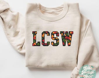 LCSW Sweatshirt Licensed Clinical Social Worker Sweater Black History Month Gift for LCSW Graduation Social Work Student HBCU Crewneck
