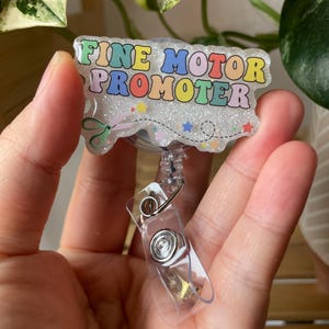 OT Badge reel, Gift for Occupational Therapist, COTA Badge Reel, Occupational Therapy, Future OT, Ota badge, Ot student, Fine Motor Promoter image 1