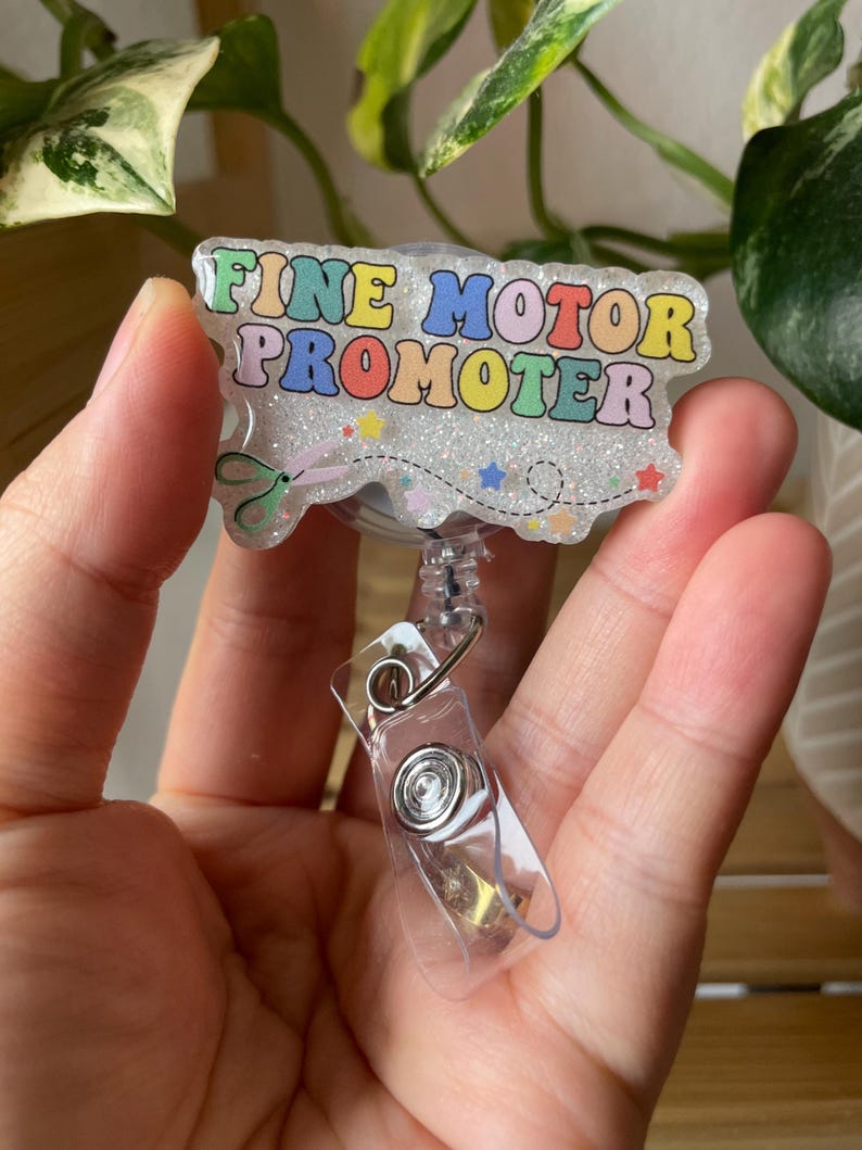 OT Badge reel, Gift for Occupational Therapist, COTA Badge Reel, Occupational Therapy, Future OT, Ota badge, Ot student, Fine Motor Promoter image 1