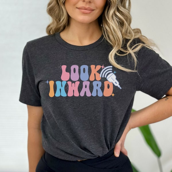 Look Inward Ultrasound technologist shirt, Sonography student gift, MFM RDMS or Cardiac Sonographer t-shirt, Diagnostic Medical Sonographer