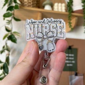 LD Nurse Nurse Badge Reel, Labor and Delivery RN Badge Reel, L and D Nurse, OBGYN, Obstetrics & Gynecology Nursing, Midwife Crew Tech Rnc-Ob