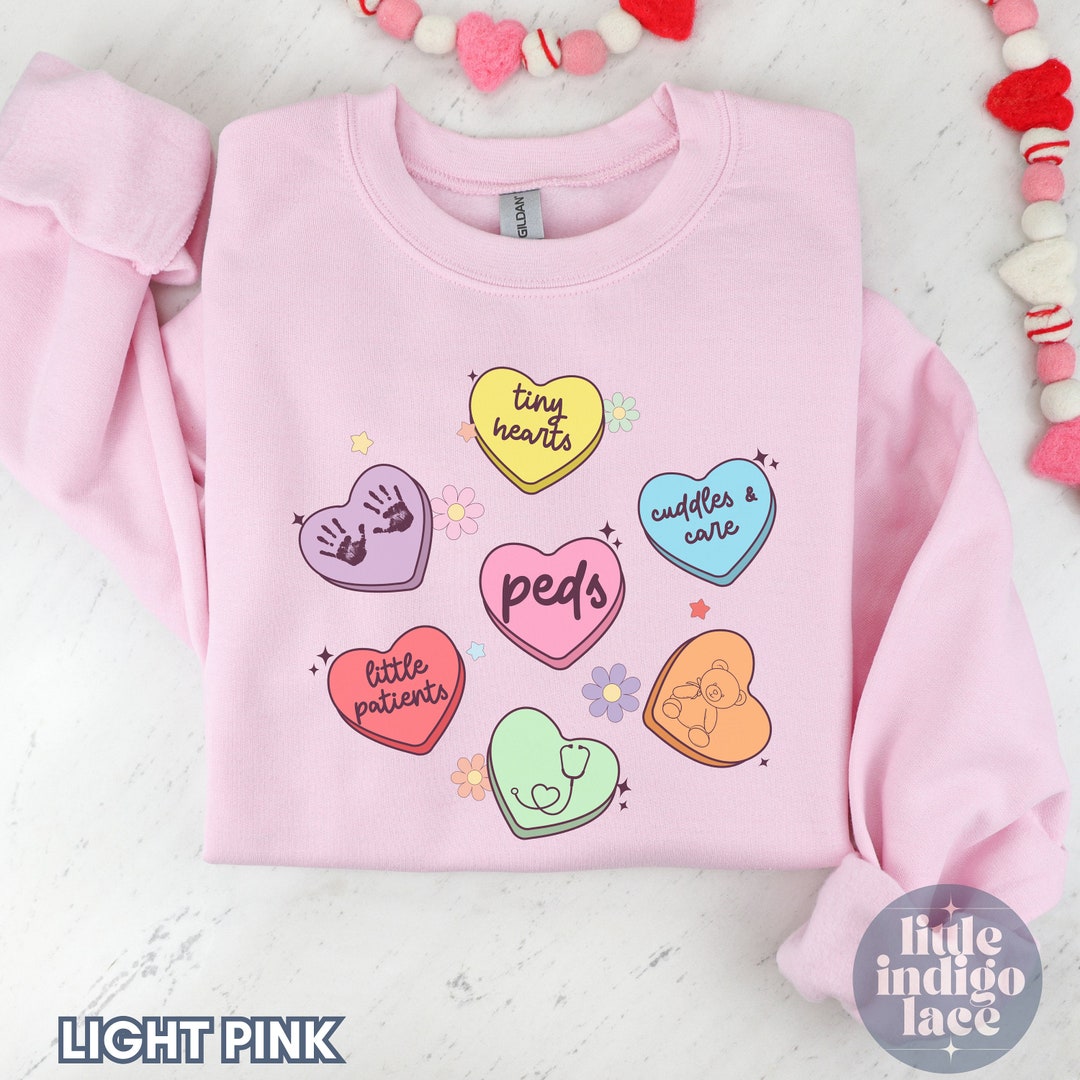 PEDS Valentines Sweatshirt, PEDS Crew Valentine Matching Sweaters
