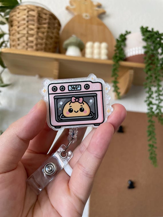 Bun in the Oven Badge Reel LD Nurse Badge Labor and Delivery Rn L & D Nurse OBGYN NICU Badge Gift Neonatal Icu Mother Baby Unit Postpartum