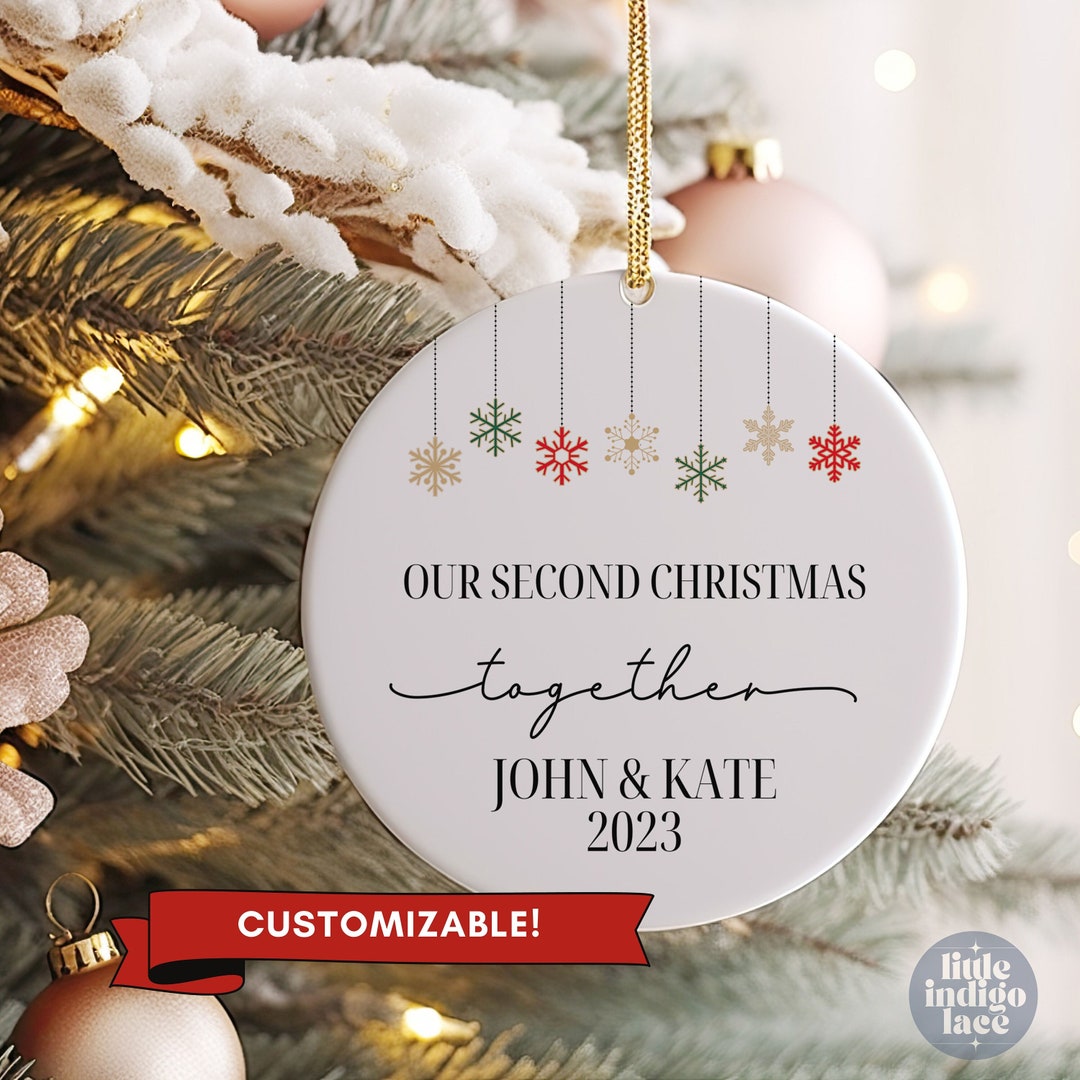 Our 2nd Christmas Together Ornament, Couple Christmas Ornament